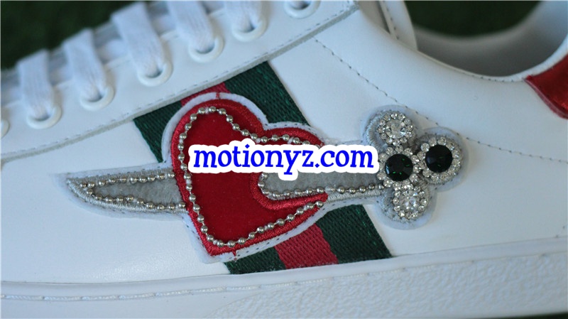 GC Ace Embroidered Sneaker Low Top Heart sword